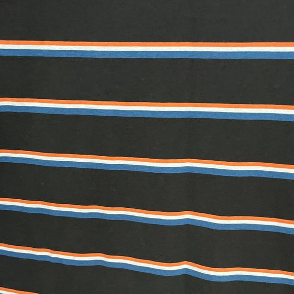 Nike Men's Navy Tee with Blue and White Stripes - Picture 9 of 9